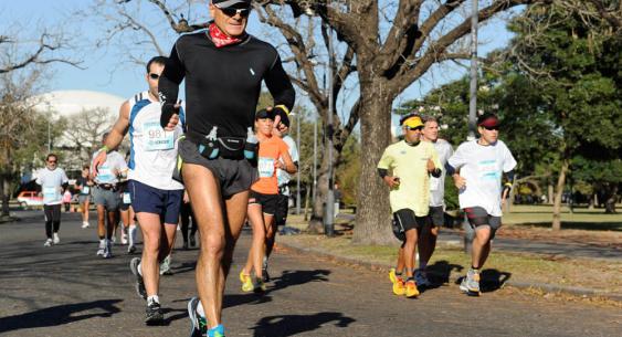 corredores, maratón 42K Grupos de entrenamiento