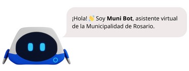 mensaje de bienvenida de muni bot