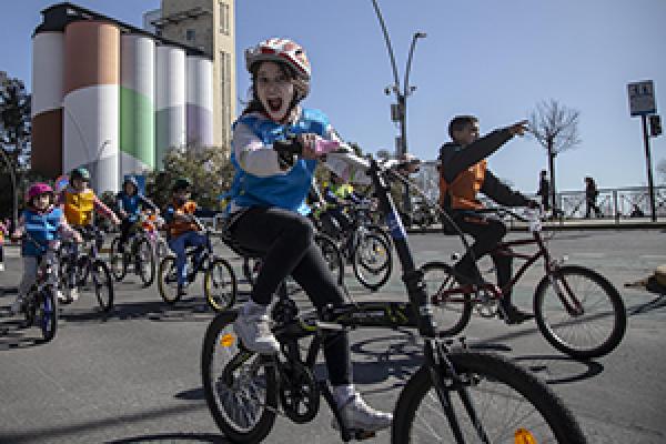 Bicicleteada de niñas y niños