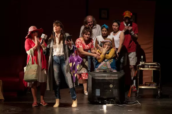 actores en escena
