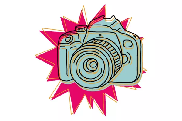 Logo cámara fotográfica