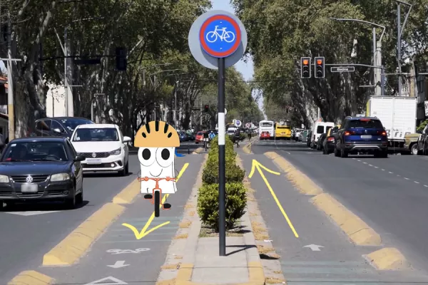 Codi en una bicisenda