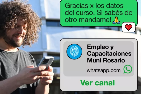 Canal de WhatsApp Empleo y Capacitaciones Muni Rosario