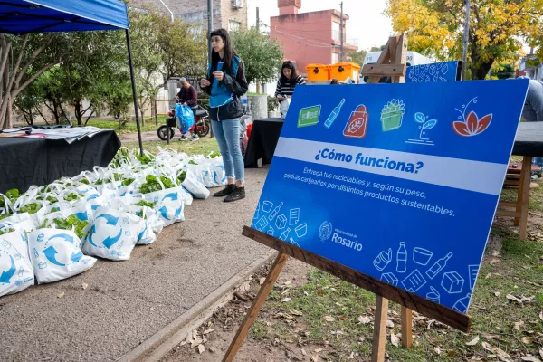 Este viernes 17 habrá canje de reciclables en la plaza Las Heras