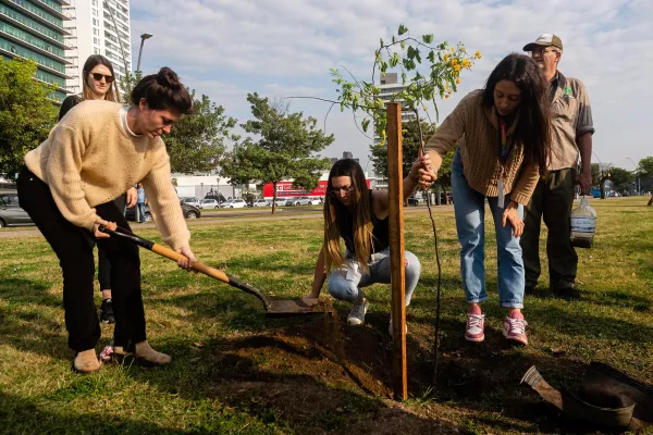 Convocan a voluntarias y voluntarios a una masiva plantación de árboles en el parque Scalabrini Ortiz
