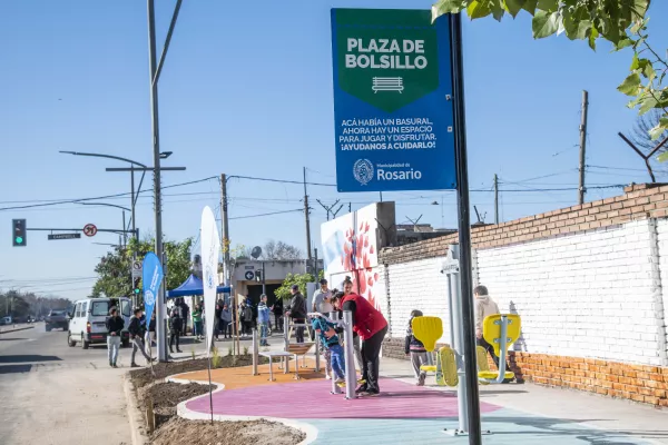 Más espacio público recuperado en el Oeste: se inauguró una nueva plaza de bolsillo en 27 de Febrero y Campbell