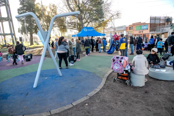Quedaron habilitadas las obras de renovación en el espacio verde de Nuevo Alberdi