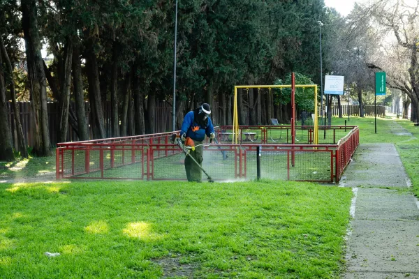 Cuadrillas del municipio realizan tareas de desmalezado en todos los distritos