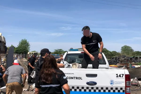 Chatarrerías: nuevo operativo entre municipio y provincia terminó con un detenido