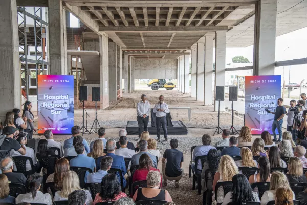 Se reactiva una obra clave para la ciudad: comenzó la finalización del Hospital Regional Sur