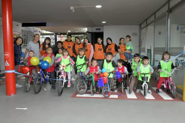El polideportivo municipal Garzón ya cuenta con su propia bicisenda para las infancias