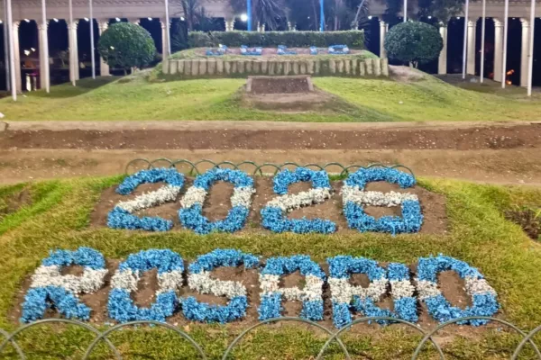 Avanzan las obras en el Parque de la Independencia: durante 15 días no se podrá acceder al calendario floral