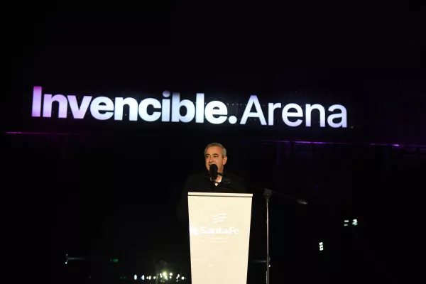 Javkin en la inauguración del Invencible Arena: «Tan grande como esta obra es la grandeza que le espera a Rosario»