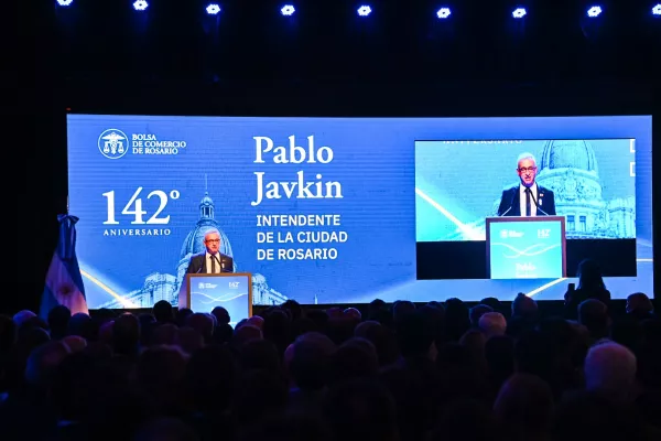 Javkin en la Bolsa de Comercio: «Lo que viene es el camino definitivo a la grandeza, y lo vamos a hacer juntos»