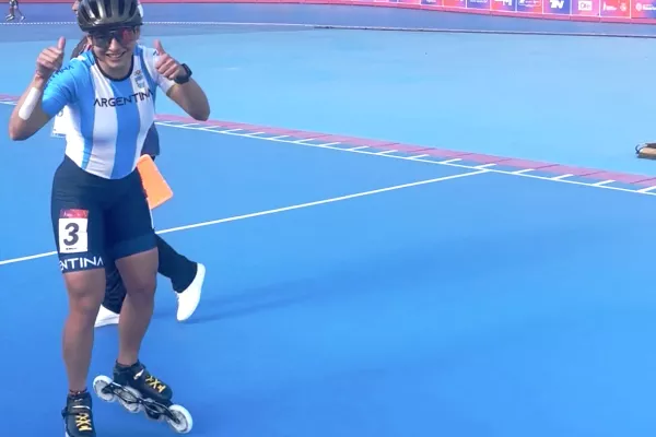 Rosario volvió a subir al podio: Naiara Sagasti, bronce en patinaje de velocidad en los Juegos Suramericanos