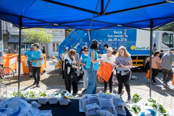 Canje de reciclables: se recolectaron más de mil kilos de residuos en Plaza Buratovich