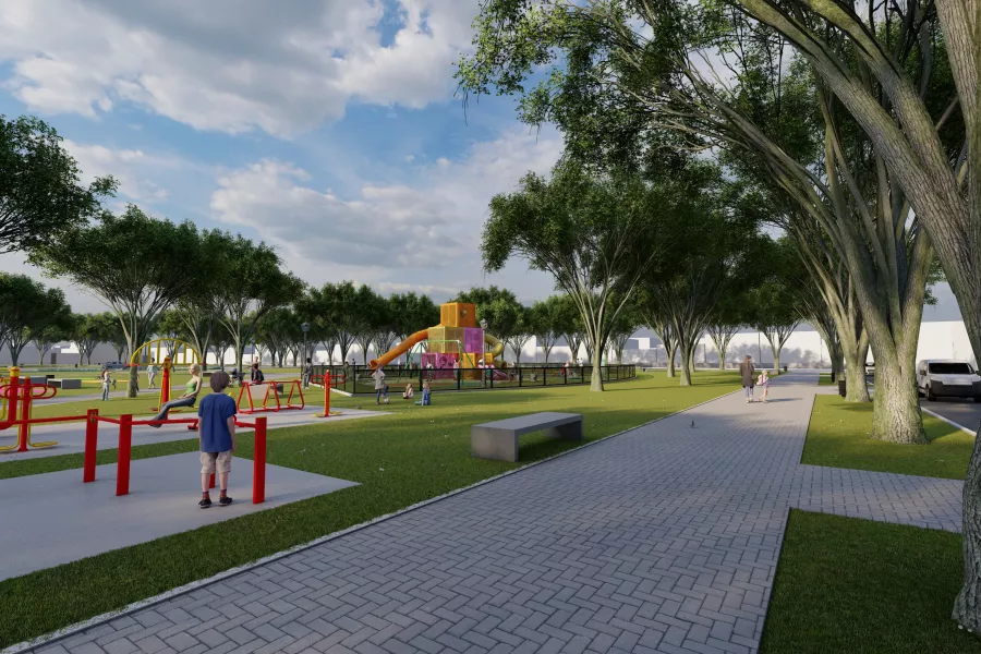 Render Plaza Las Heras