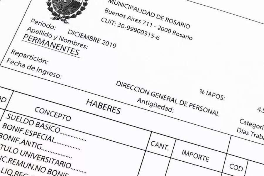 Recibo de sueldo