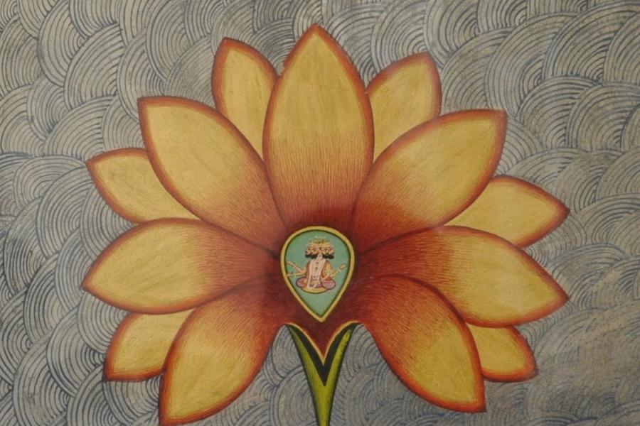 Dibujo de una flor de loto