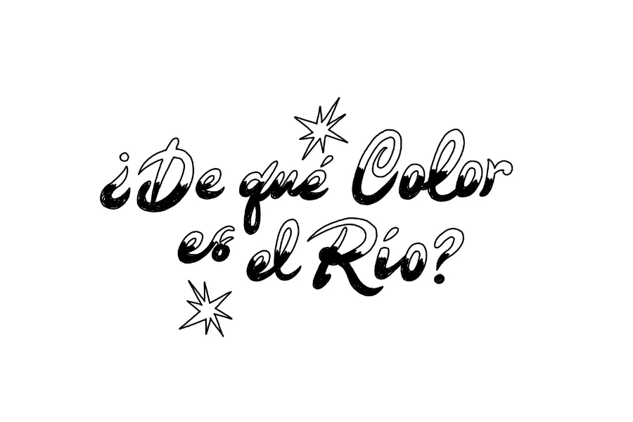 ¿De qué color es el río?