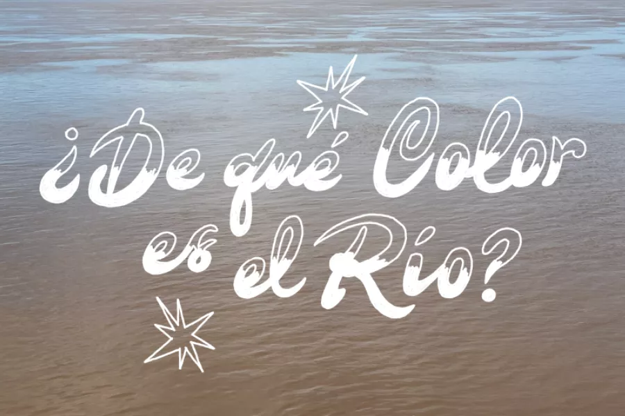 ¿De qué color es el río?