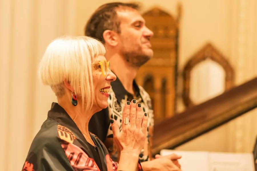 Silvina Gandini y Pablo Juarez dos pianistas en el Museo Estevez