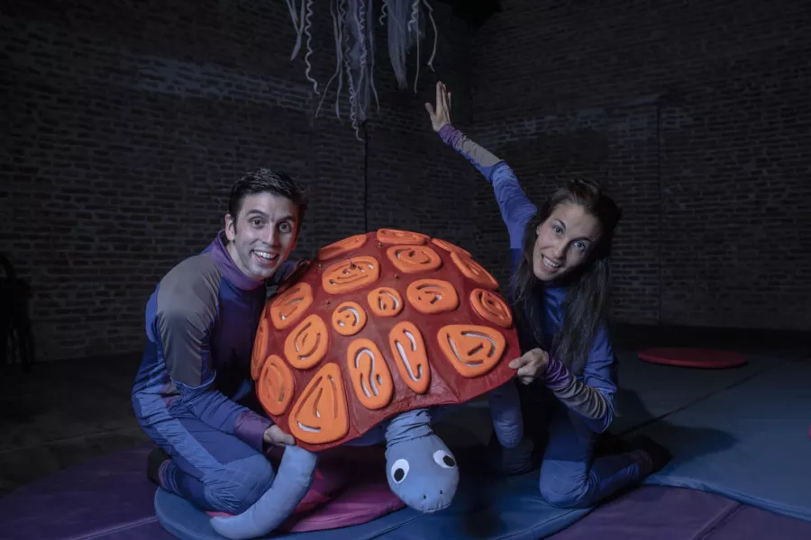 Elenco con la tortuga ota