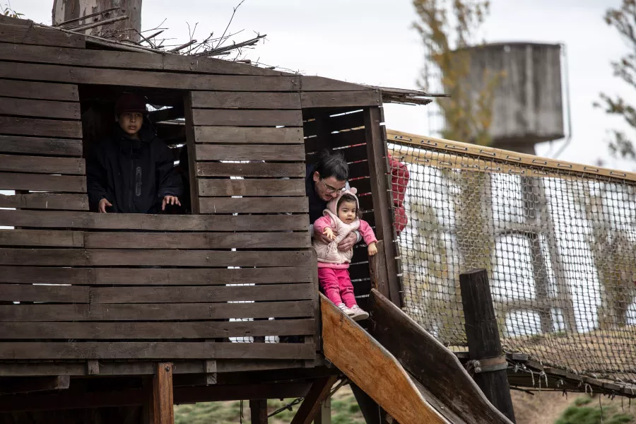 Casita en el árbol árbol en la Granja de la Infancia