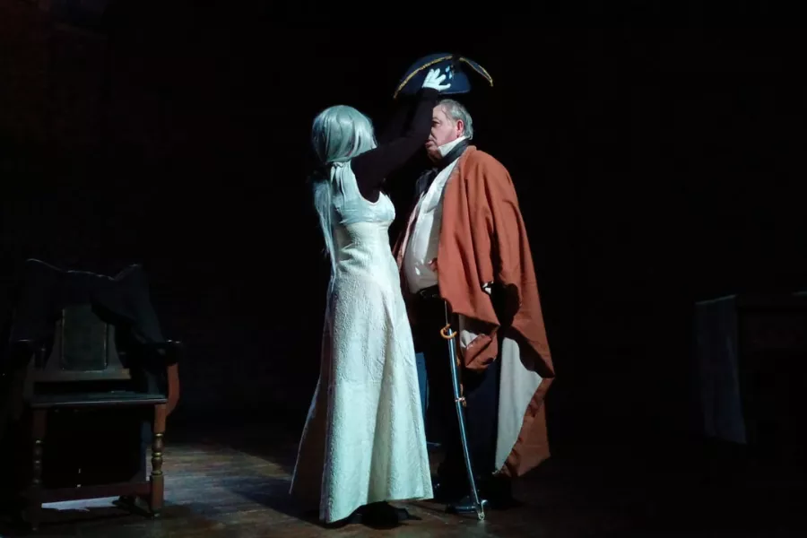 representación teatral de San Martín y la muerte