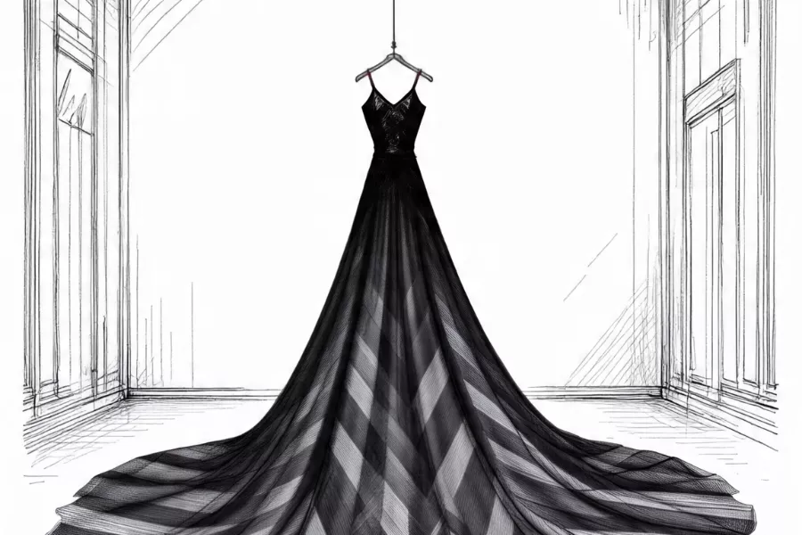Intervencion de Vestido pesado para la semana del arte en el museo Estevez