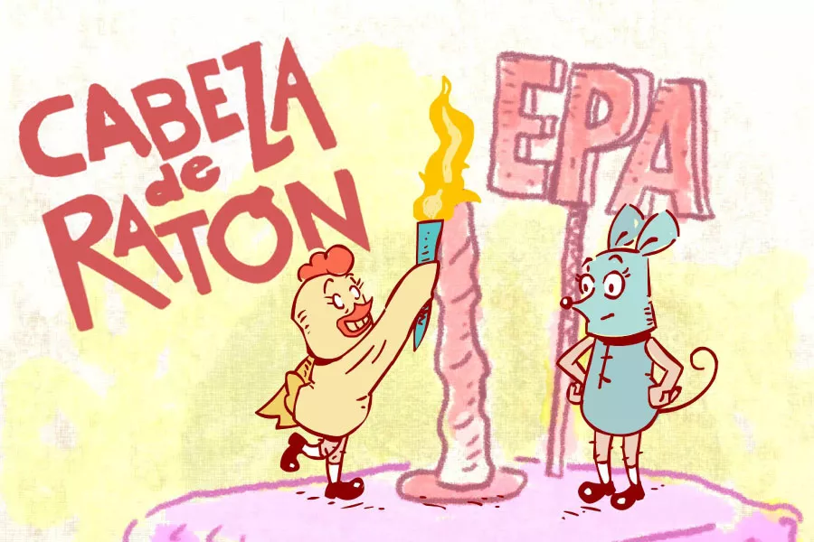 Ilustración cabeza de raton