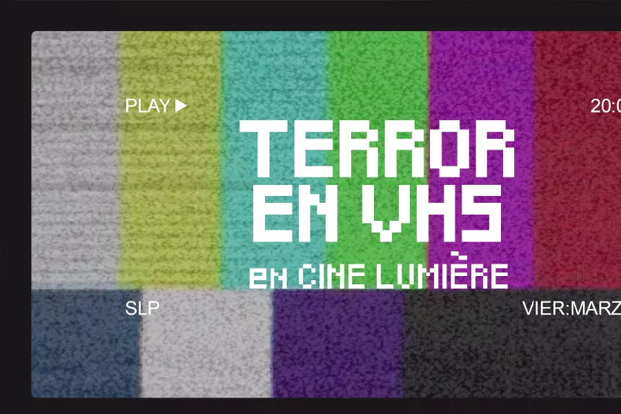 Ilustración Terror en vhs