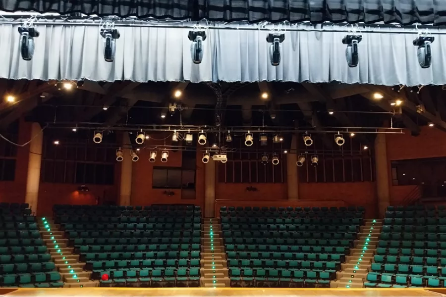 Foto del teatro del CCPE visto desde el escenario