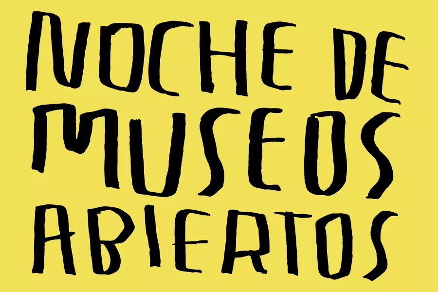 Es una imagen de la gráfica del evento noche de museos abiertos