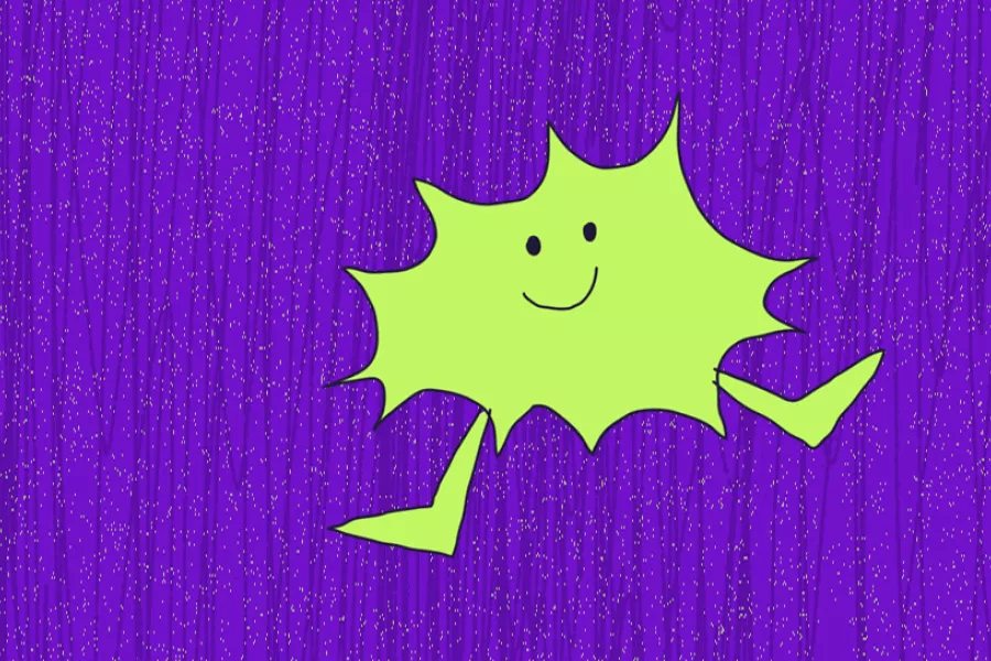 Ilustración de una chispa animada