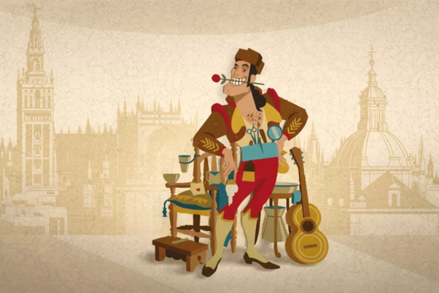 Barbero-al-sol-en-Sevilla