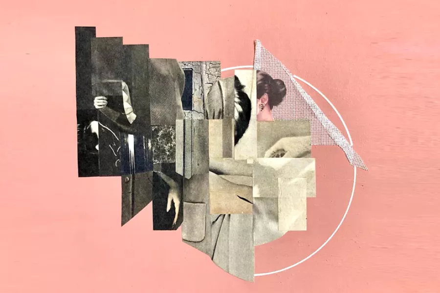 Collage de revistas y diarios