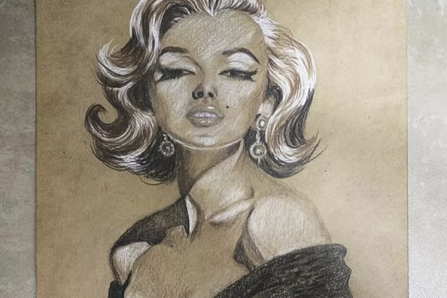 Retrato de Marilñyn Monroe