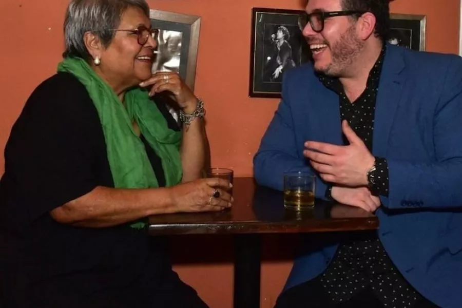 Juan Luis Mur y la negra Guevara