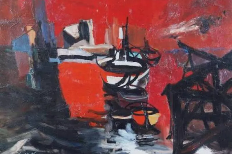 Es la imagen de un cuadro de Julio Vanzo, reconocido pintor de Argentina