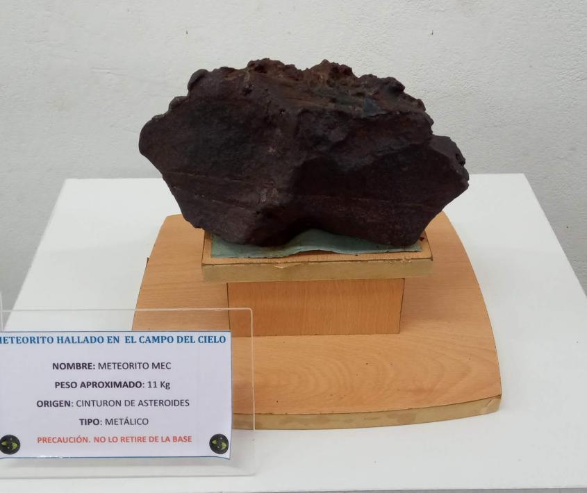 Meteorito en el Museo Experimental de Ciencias