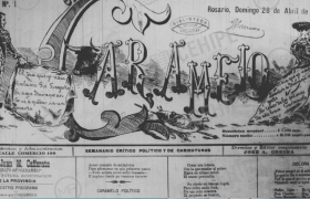 Portada del diario Caramelo año 1889