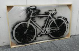 Préstamos de stencil - bicicleta